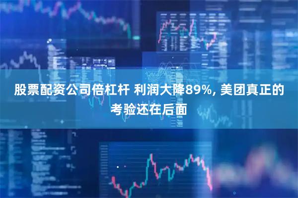 股票配资公司倍杠杆 利润大降89%, 美团真正的考验还在后面